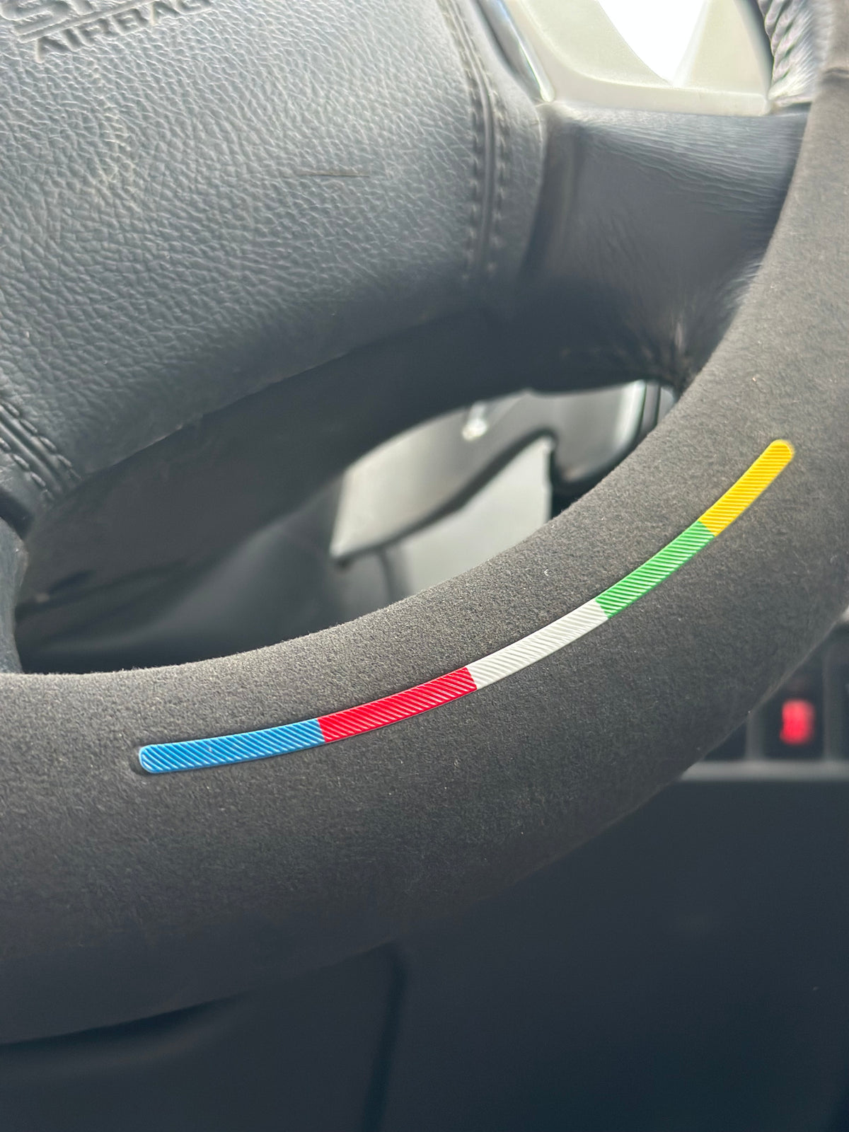 Suede L200 series 5 Steering wheel cover