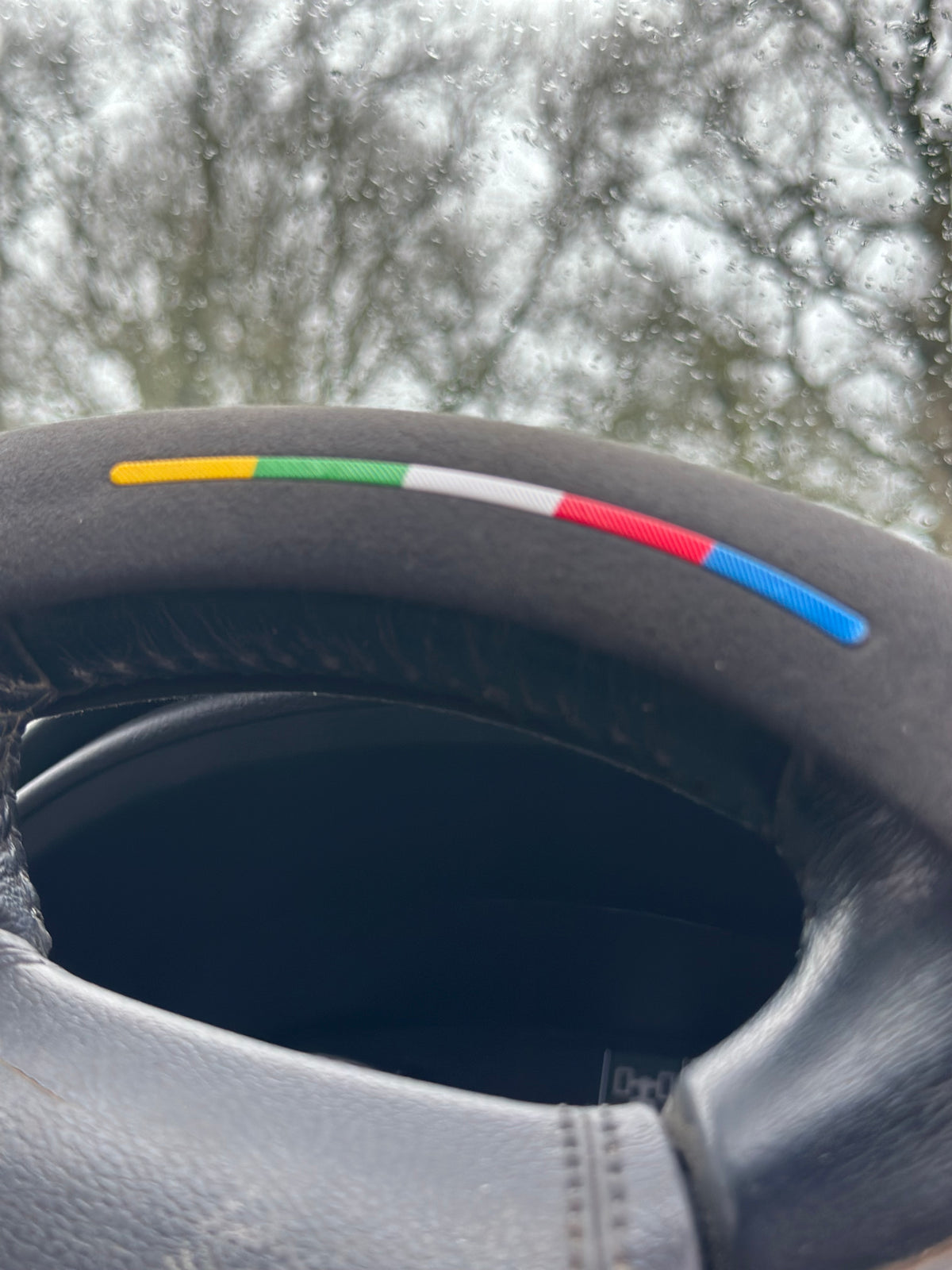 Suede L200 series 5 Steering wheel cover
